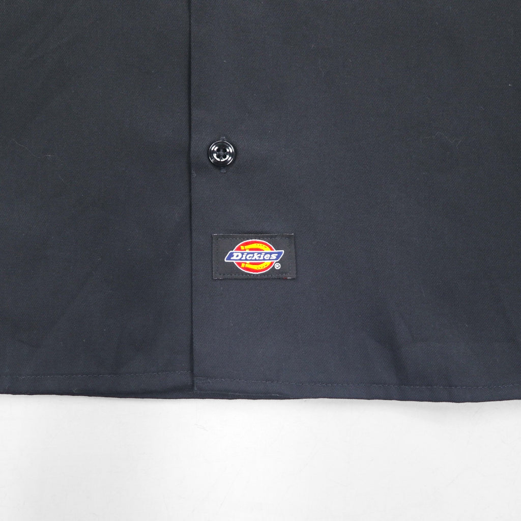 Dickies Work Shirt L Black Polyester Cotton Pocket 574BK Made in Honduras Unused