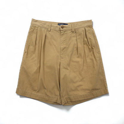 Polo by Ralph Lauren 90年代 ポロチノ TYLER SHORT 2タック ショートパンツ ハーフパンツ M ベージュ コットン