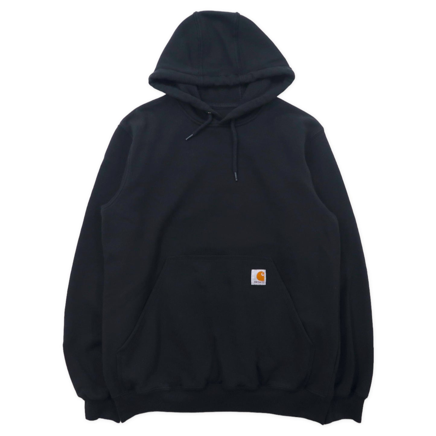 CARHARTT Big Size Pullover HOODIE S Black Cotton Brushed Lining