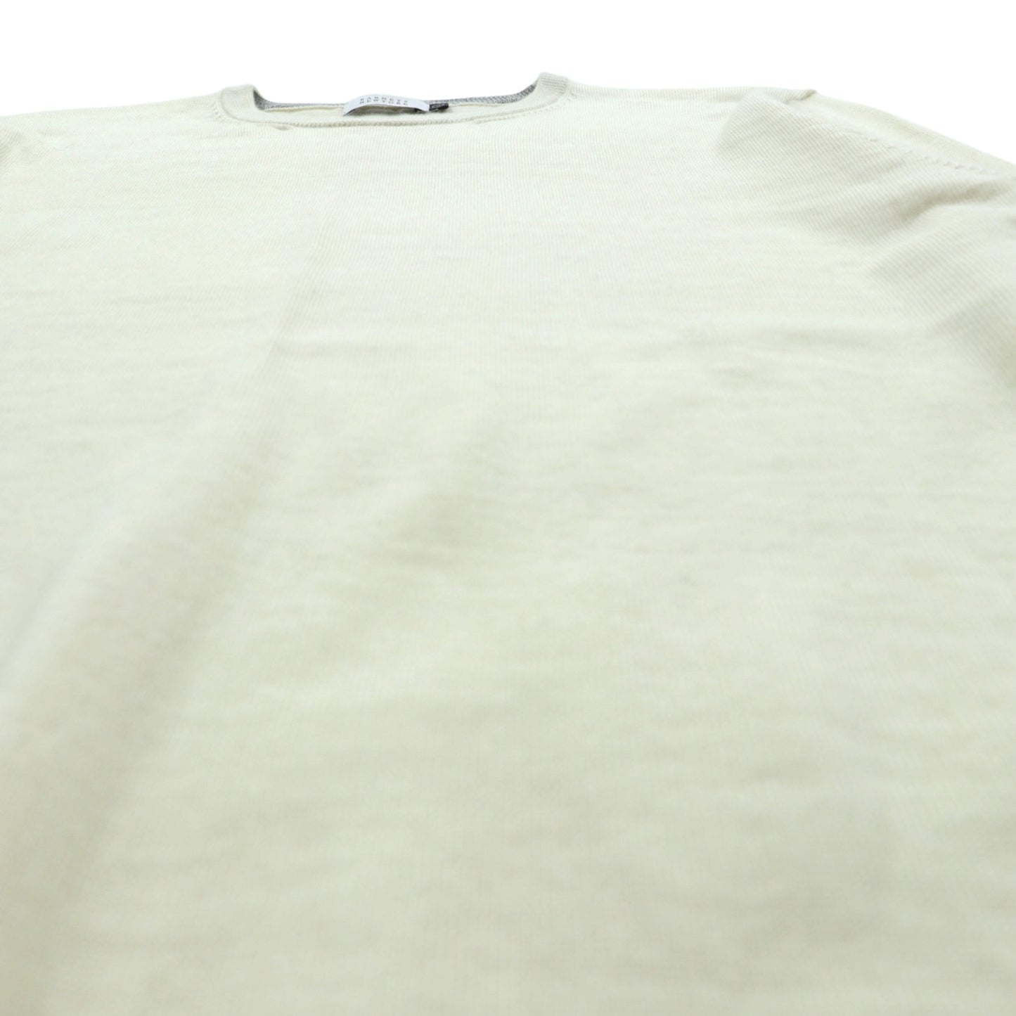 BARNEYS NEW YORK 日本製 ニット セーター L ホワイト ウール 23538519