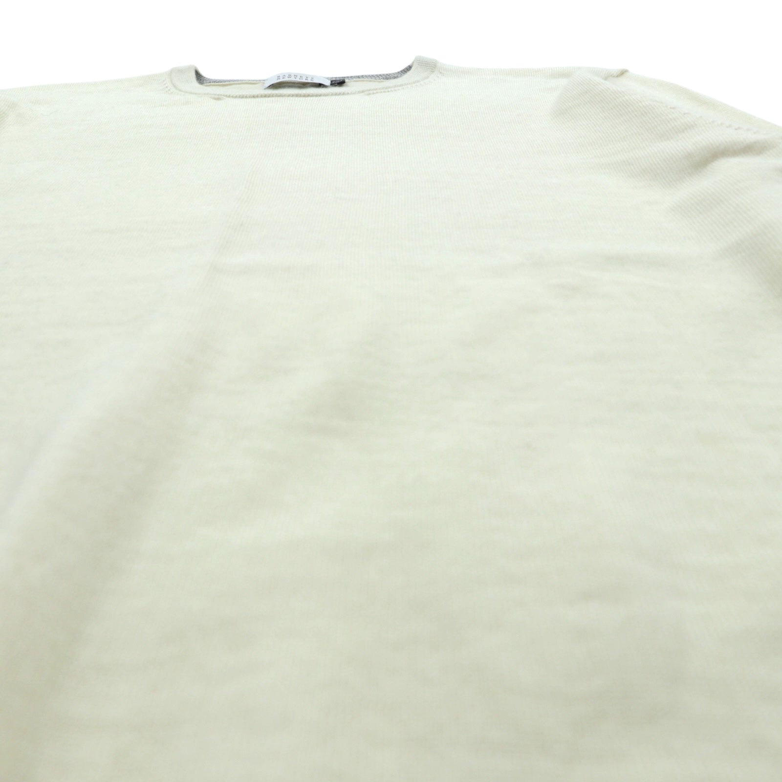 BARNEYS NEW YORK Made in Japan Knit Sweater L White Wool 23538519