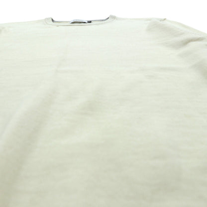 BARNEYS NEW YORK 日本製 ニット セーター L ホワイト ウール 23538519