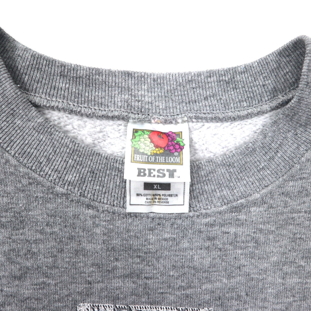 FRUIT OF THE LOOM PRINTED SWEATSHIRT XL GREY COTTON COLORADO MADE IN MEXICO