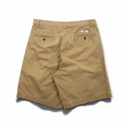 Polo by Ralph Lauren 90年代 ポロチノ TYLER SHORT 2タック ショートパンツ ハーフパンツ M ベージュ コットン