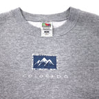 FRUIT OF THE LOOM PRINTED SWEATSHIRT XL GREY COTTON COLORADO MADE IN MEXICO
