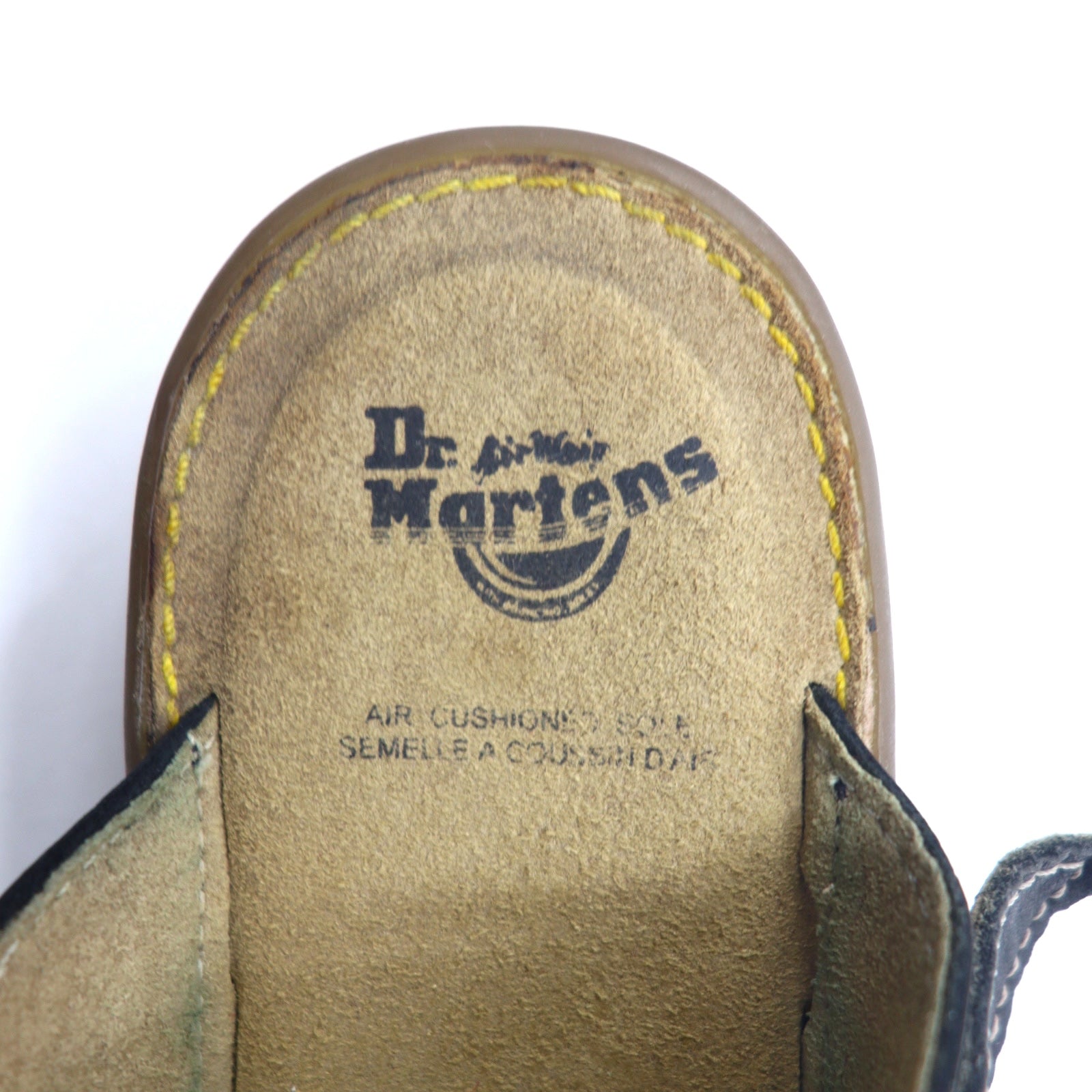 Dr. Martens Leather Slide Sandals 25cm Black Logo 8A51