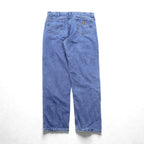 carhartt USA製 フランネルライナー デニムパンツ ジーンズ XL インディゴ 裏地 チェック ビッグサイズ B21DST