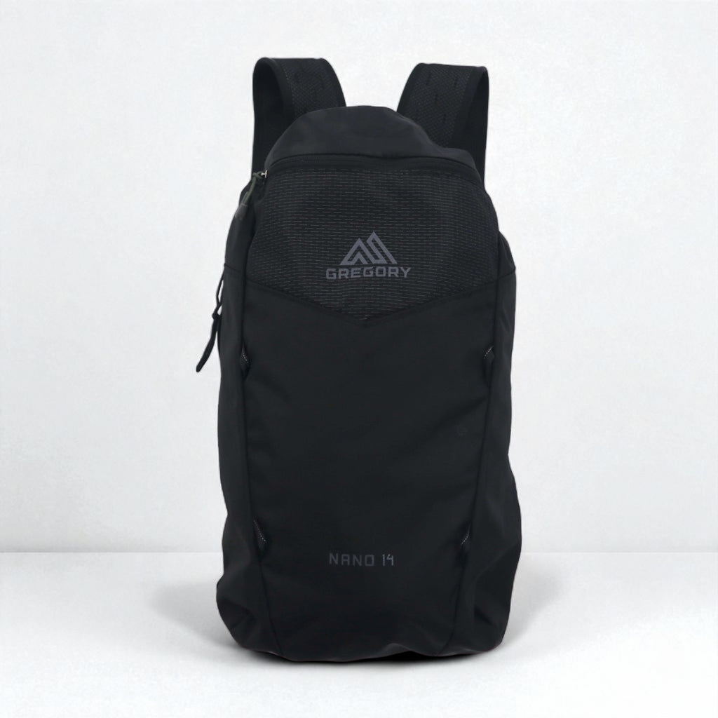 GREGORY NANO 14 Outdoor Backpack Rucksack 14L Black Nylon