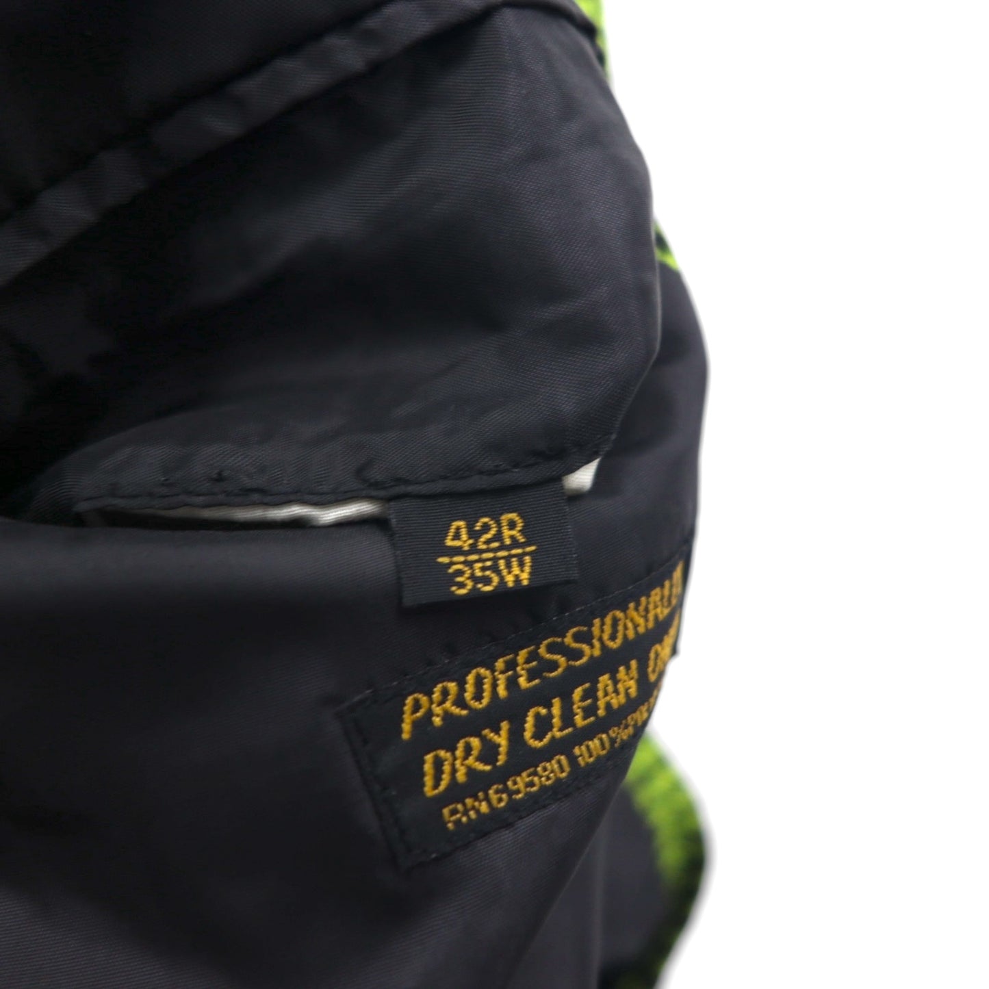 80s Italian Vintage Blazer Dino Divinch Houndstooth Check Blazer, Size 4B, Tailored Jacket, XL, Yellow, Houndstooth