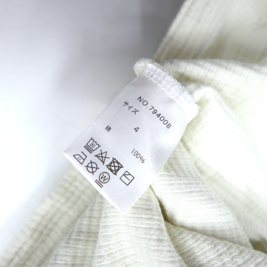 AOZORA BLUE HEAVEN Thermal Long Sleeve T-Shirt 4 White Cotton go slow caravan Made in Japan