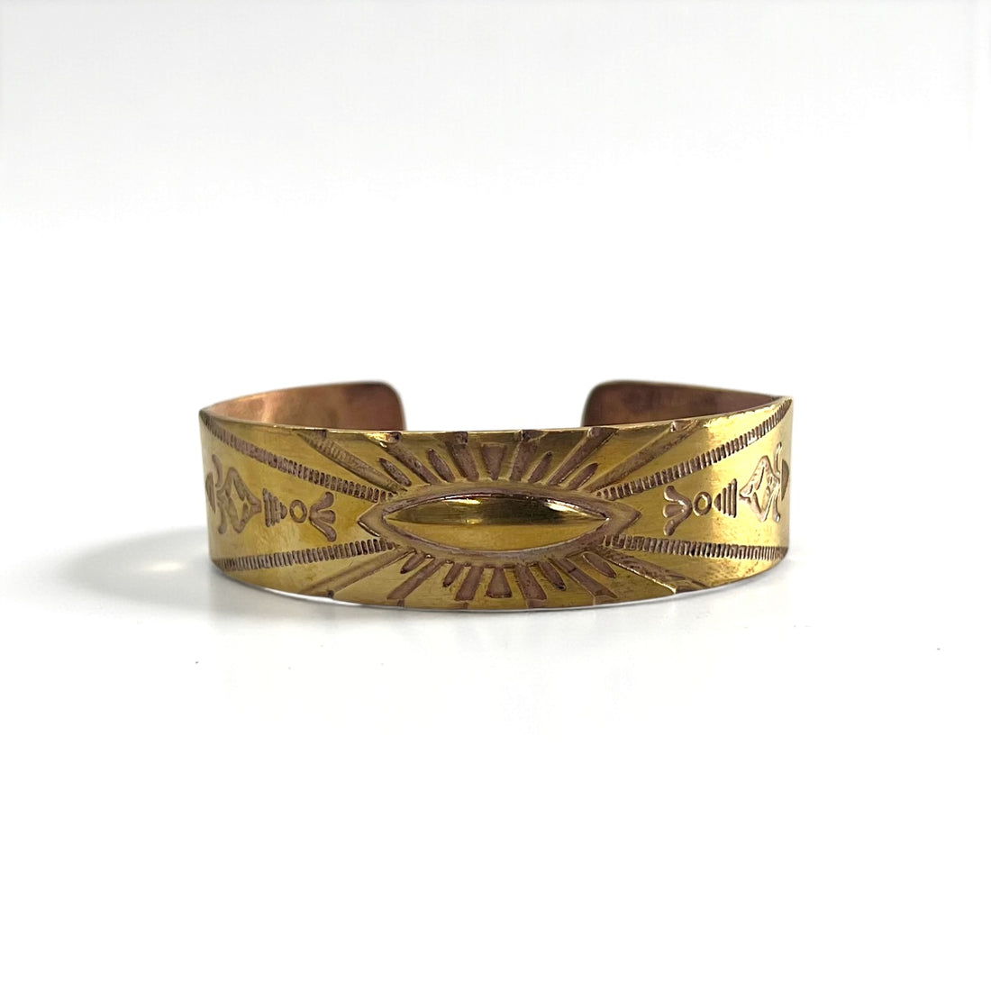 Navajo Indian Jewelry Vintage Bracelet Bangle Gold Indian Jewelry Stampwork