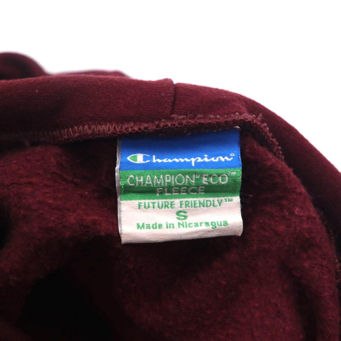 CHAMPION College Print Pullover Hoodie S Bordeaux ECO FLEECE Fleece Lining ARIZONA STATE SUN DEVILS Made in Nicaragua