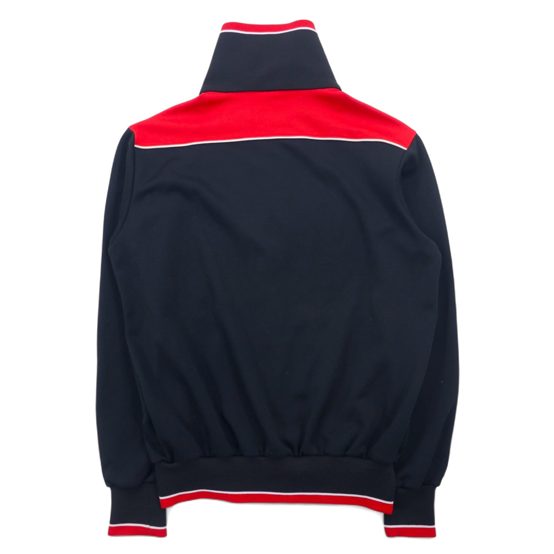 adidas Made in West Germany 70s Track Jacket Jersey L Red Black Polyester Trefoil Logo Made by Descente