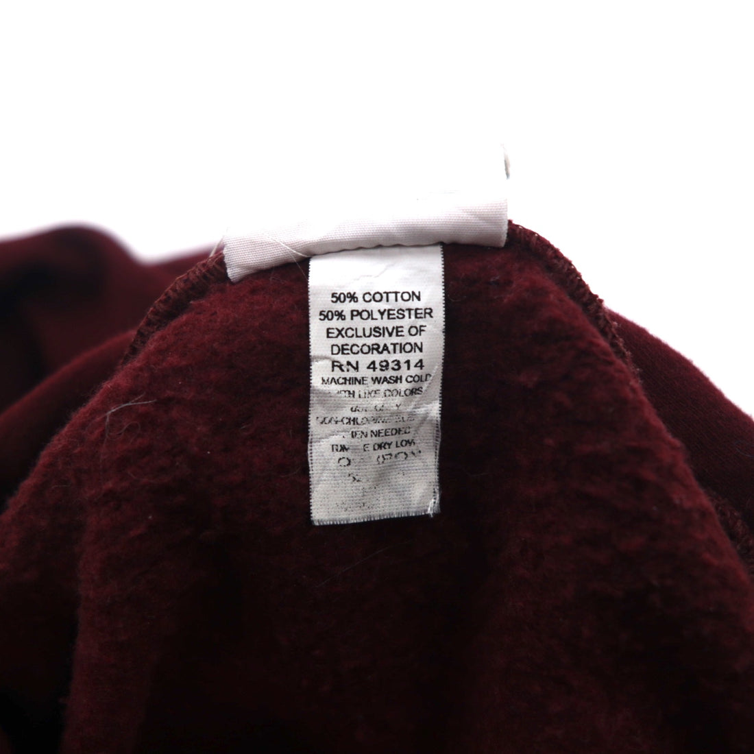 CHAMPION College Print Pullover Hoodie S Bordeaux ECO FLEECE Fleece Lining ARIZONA STATE SUN DEVILS Made in Nicaragua