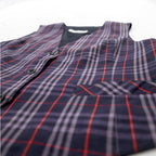 Burberrys Old Nova Check Gilet Vest Medium Navy Cotton
