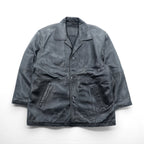 U.S. AIR FORCE COMMANDING OFFICER レザー カーコート ジャケット XL ブラック