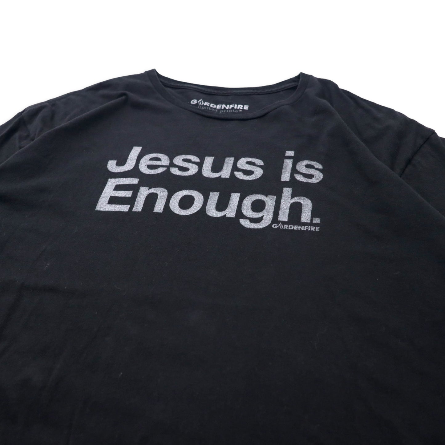 GARDENFIRE プリントTシャツ 2X ブラック コットン Jesus is Enough ビッグサイズ メキシコ戦