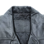 U.S. AIR FORCE COMMANDING OFFICER レザー カーコート ジャケット XL ブラック