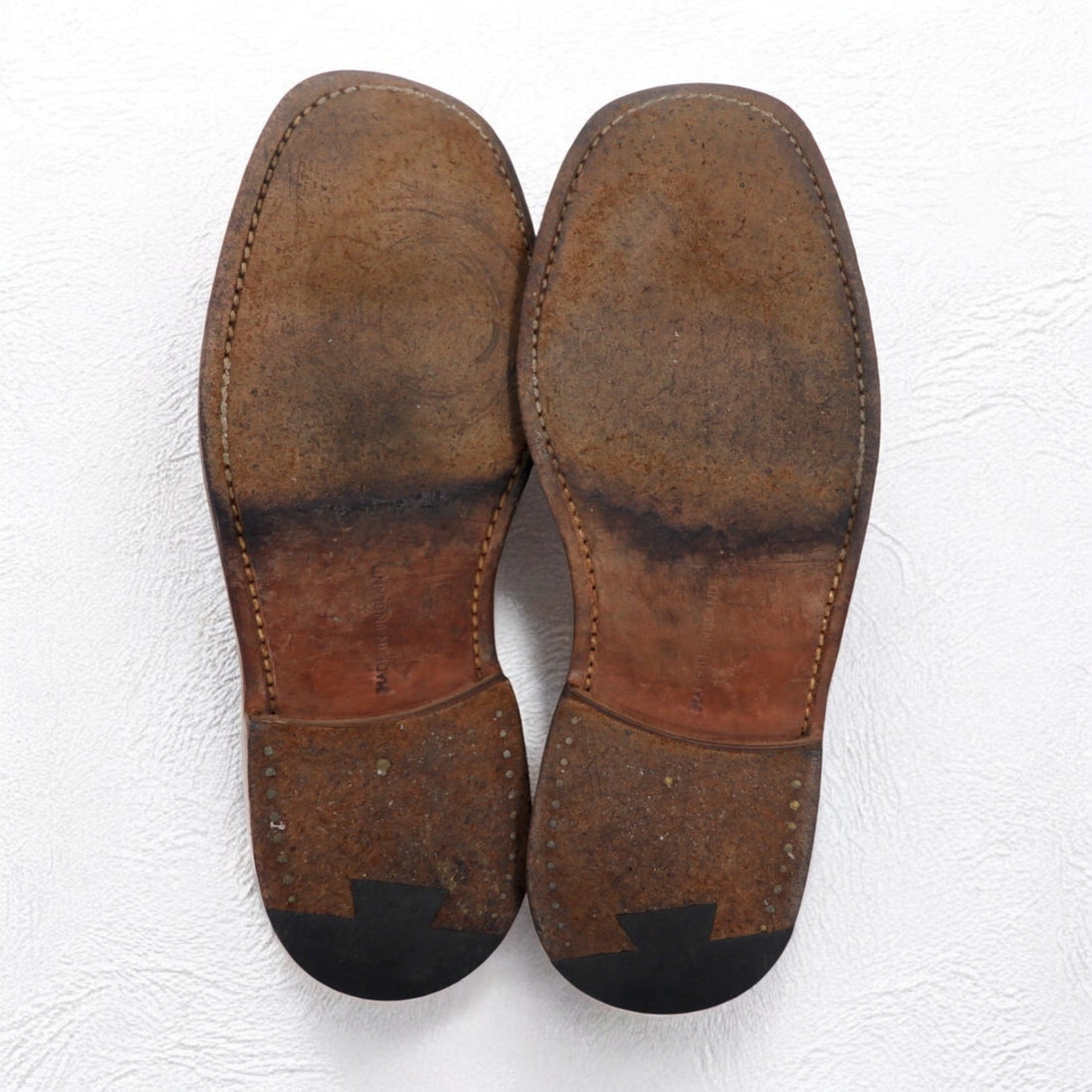 Tricker's x Margaret Howell Made in England Dress Shoes 24.5-25cm Brown Leather Goodyear Welt Straight Tip 6395