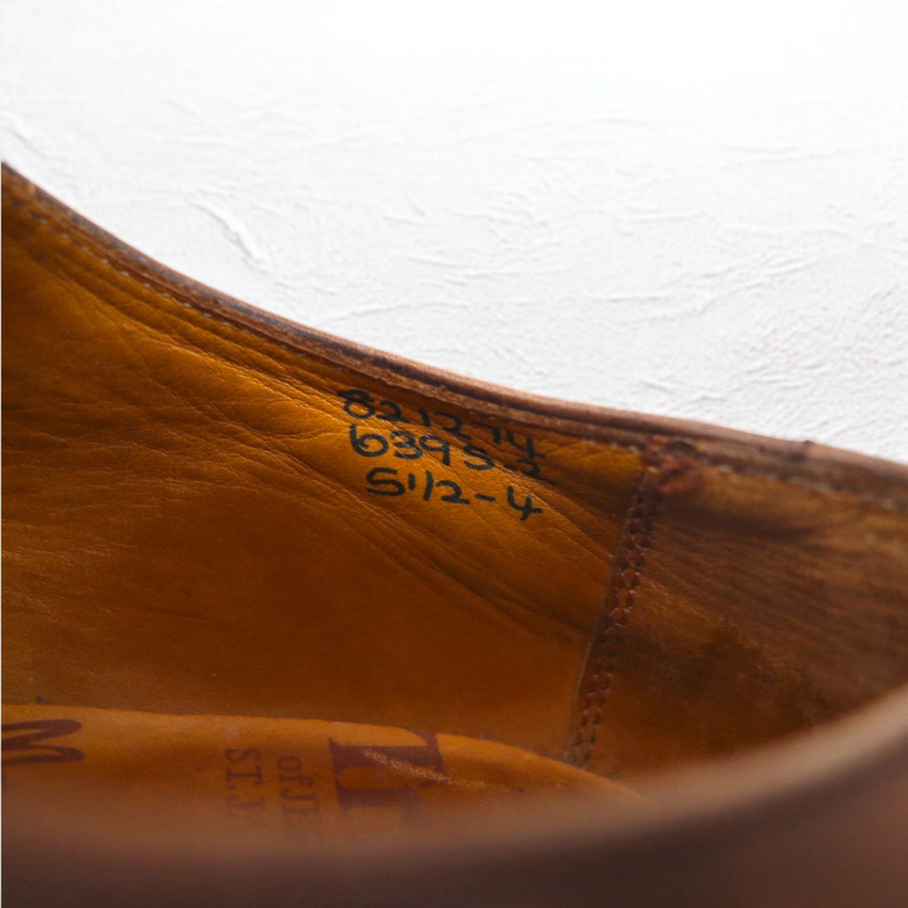 Tricker's x Margaret Howell Made in England Dress Shoes 24.5-25cm Brown Leather Goodyear Welt Straight Tip 6395