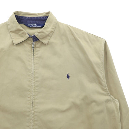 Polo Ralph Lauren 90年代 スウィングトップ ハリントンジャケット L ベージュ スモールポニー刺繍 チンストラップ