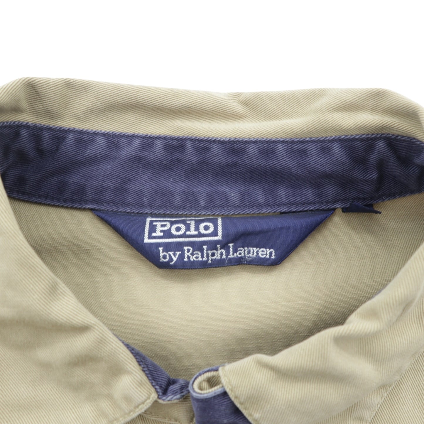 Polo Ralph Lauren 90年代 スウィングトップ ハリントンジャケット L ベージュ スモールポニー刺繍 チンストラップ