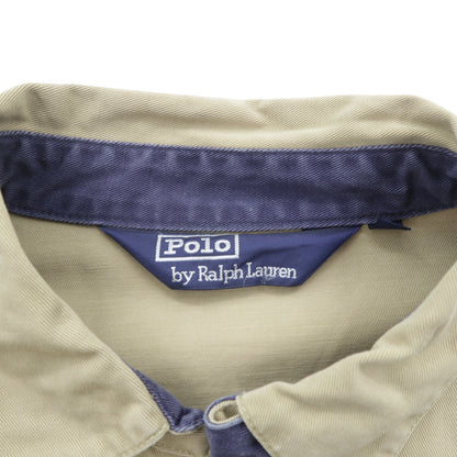 Polo Ralph Lauren 90年代 スウィングトップ ハリントンジャケット L ベージュ スモールポニー刺繍 チンストラップ
