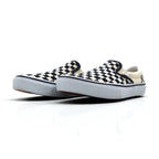VANS スリッポン SLIP-ON チェッカーフラッグ スニーカー 27.5cm ホワイト ブラック キャンバス V98CLA