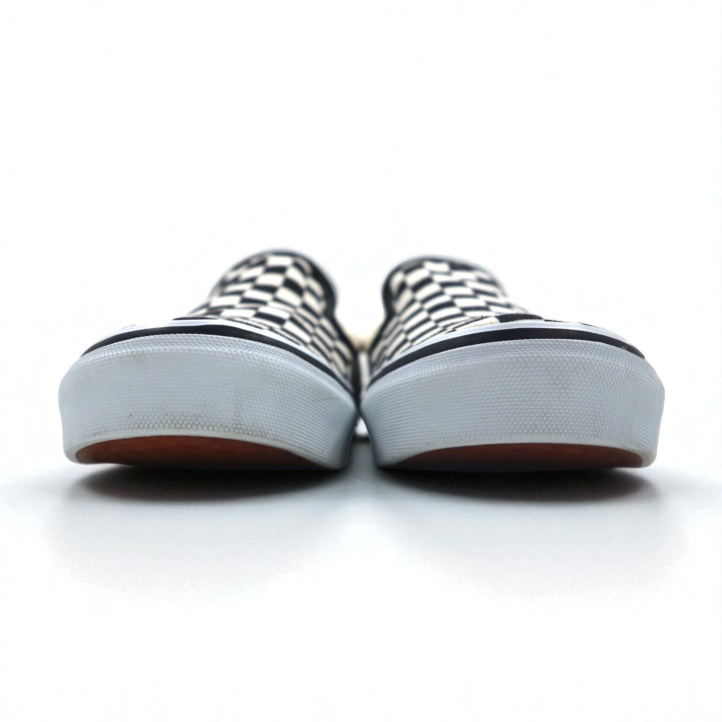 VANS スリッポン SLIP-ON チェッカーフラッグ スニーカー 27.5cm ホワイト ブラック キャンバス V98CLA