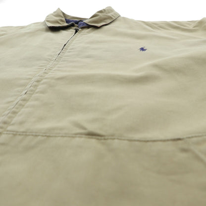 Polo Ralph Lauren 90年代 スウィングトップ ハリントンジャケット L ベージュ スモールポニー刺繍 チンストラップ