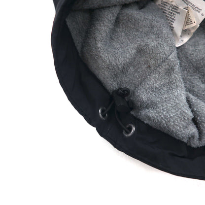 NAPAPIJRI Anorak Parka, Fleece-Lined, Half-Zip Nylon Jacket, Size L, Black, N0YGNJ