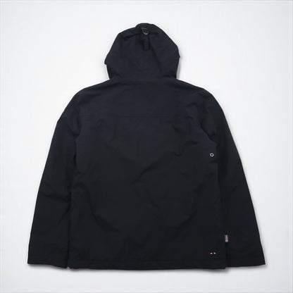 NAPAPIJRI Anorak Parka, Fleece-Lined, Half-Zip Nylon Jacket, Size L, Black, N0YGNJ