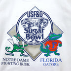 Made in USA 90s Tultex Printed Sweatshirt 2XL White Cotton USF&amp;F Sugar Bowl