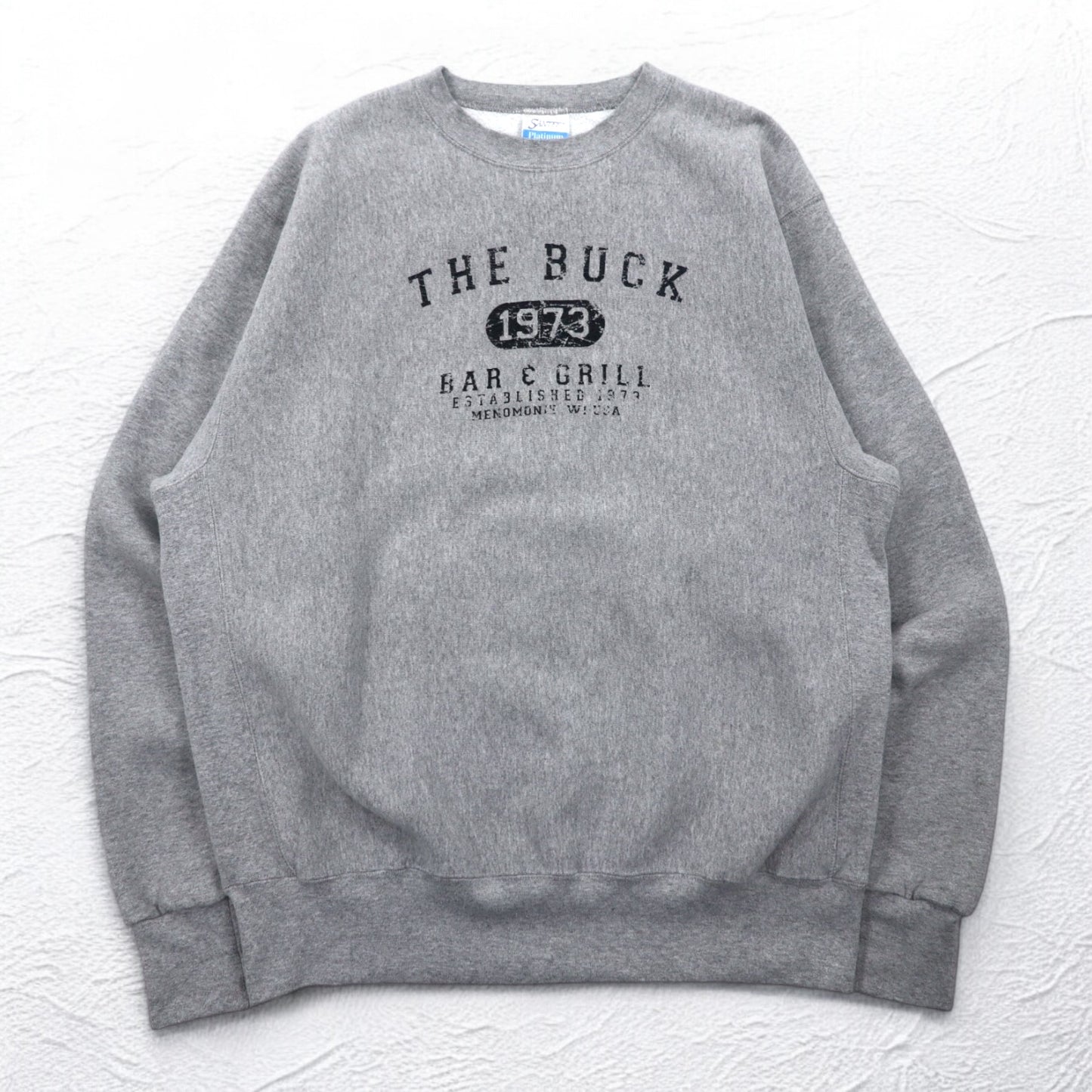 USA製 90年代 SANTEE PLATINUM リバースウィーブ スウェット XL グレー THE BUCK