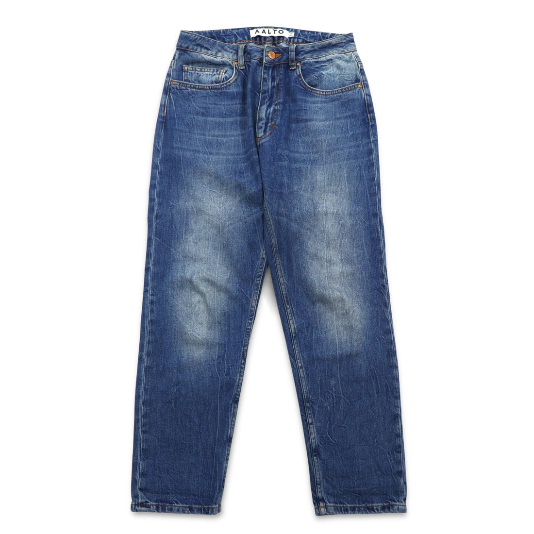 AALTO Tapered Denim Pants Size 34 Indigo Blue PRA3-LM-1001 Made in Turkey