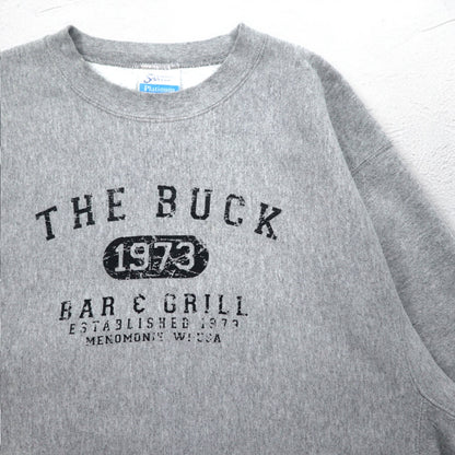 USA製 90年代 SANTEE PLATINUM リバースウィーブ スウェット XL グレー THE BUCK