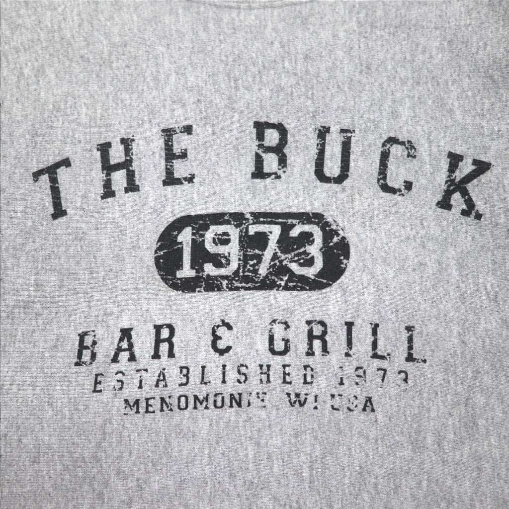 USA made 90s SANTEE PLATINUM Reverse Weave Sweatshirt XL Grey THE BUCK