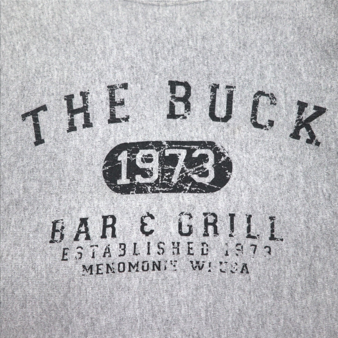 USA made 90s SANTEE PLATINUM Reverse Weave Sweatshirt XL Grey THE BUCK