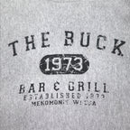 USA made 90s SANTEE PLATINUM Reverse Weave Sweatshirt XL Grey THE BUCK