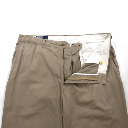 Polo Ralph Lauren 90年代 ポロチノ ワイド テーパード チノパンツ XL ベージュ CLASSIC POLO CHINO