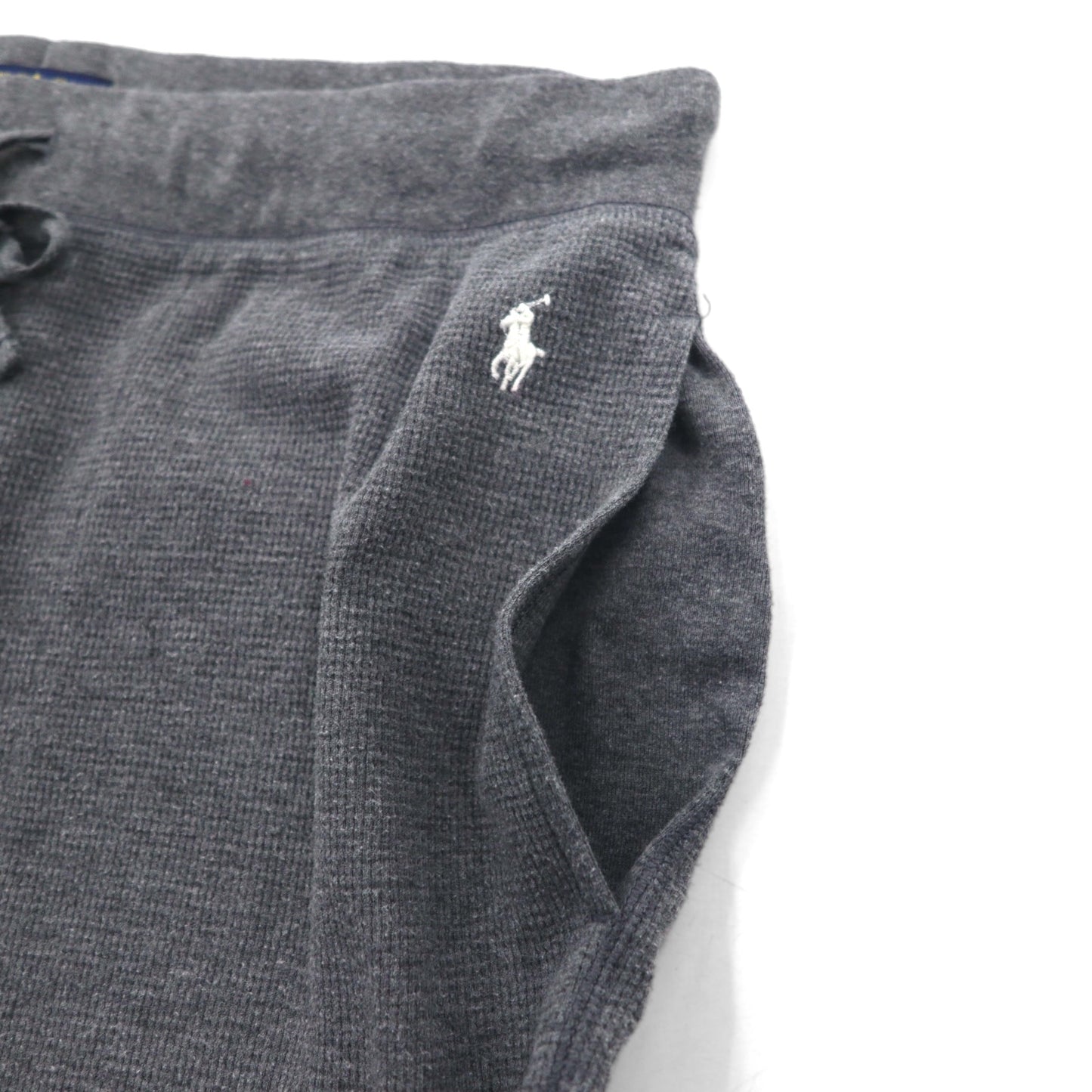 POLO RALPH LAUREN Thermal Easy Pants Jogger Pants XL Gray Small Pony Embroidery SLEEPWEAR