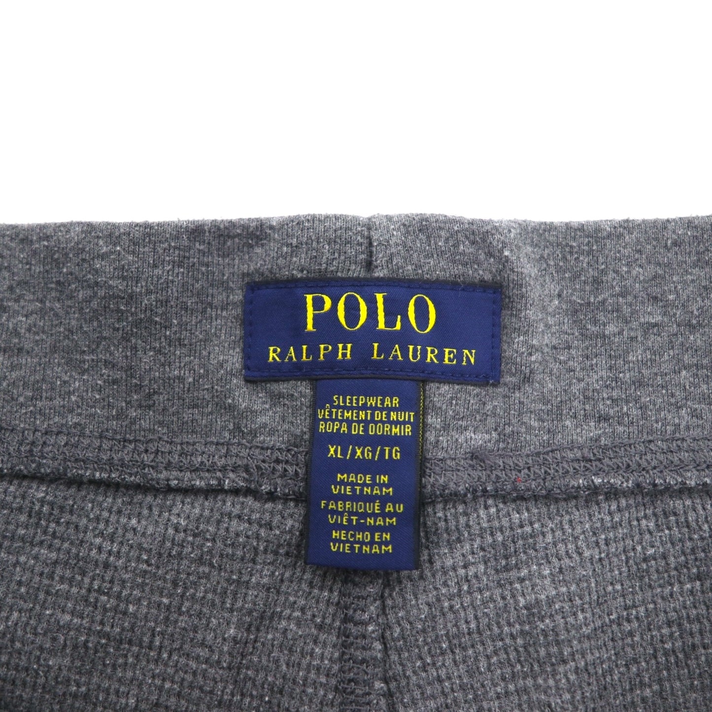 POLO RALPH LAUREN Thermal Easy Pants Jogger Pants XL Gray Small Pony Embroidery SLEEPWEAR