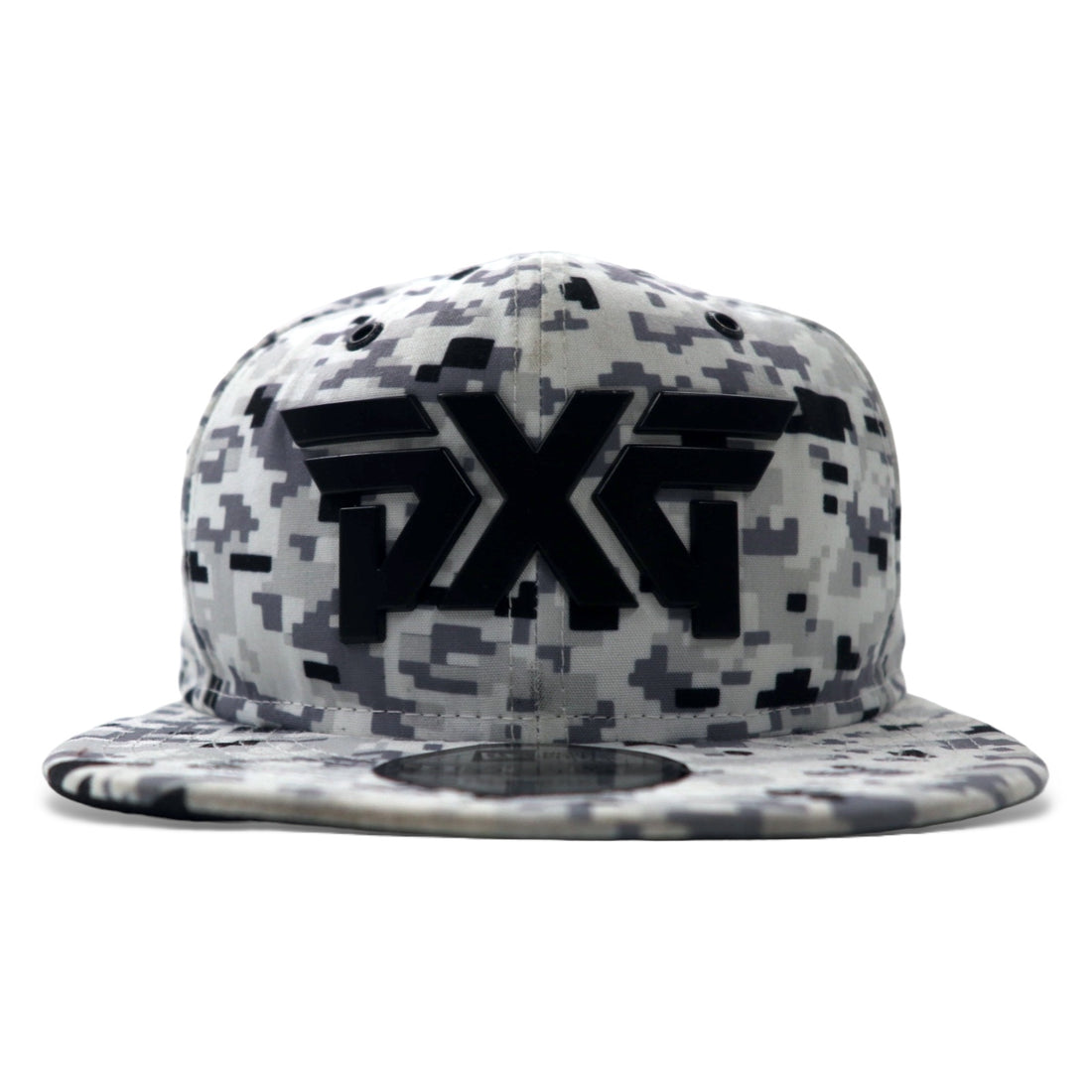 日本然リトテ-古着オンライン-NEW ERA × PXG ベースボールキャップ ONE スナップバック グレー デジタルカモ ポリエステル ロゴプレート FAIRWAY CAMO 9TWENTY CAP-NEW ERA × PXG Baseball Cap ONE Snap Back Gray Digital Camo Polyester Logo Plate Fairway CAMO 9tWenty Cap