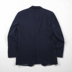 80s USA UNION MADE Vintage Navy Blazer Joshua Trent 80s USA Made 2B Tailored Jacket Size L Union Made ACTWU Tag Gold Buttons Navy Blazer