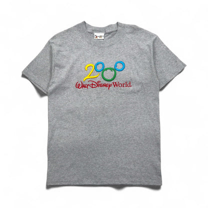 Walt Disney World 00s Disney Mickey Mouse 2000 Millennium T-shirt M Gray Unused