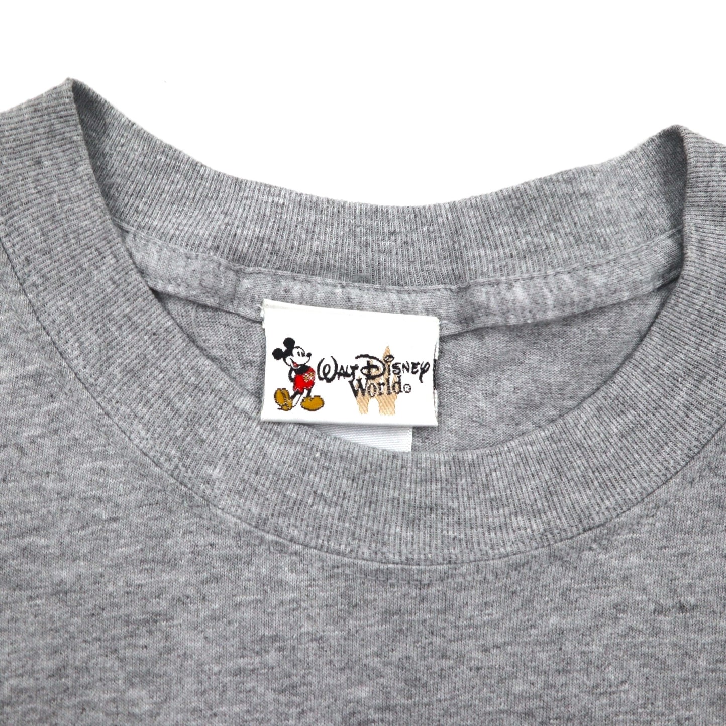 Walt Disney World 00s Disney Mickey Mouse 2000 Millennium T-shirt M Gray Unused