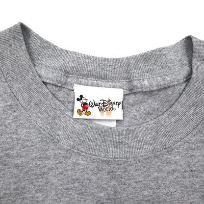 Walt Disney World 00s Disney Mickey Mouse 2000 Millennium T-shirt M Gray Unused