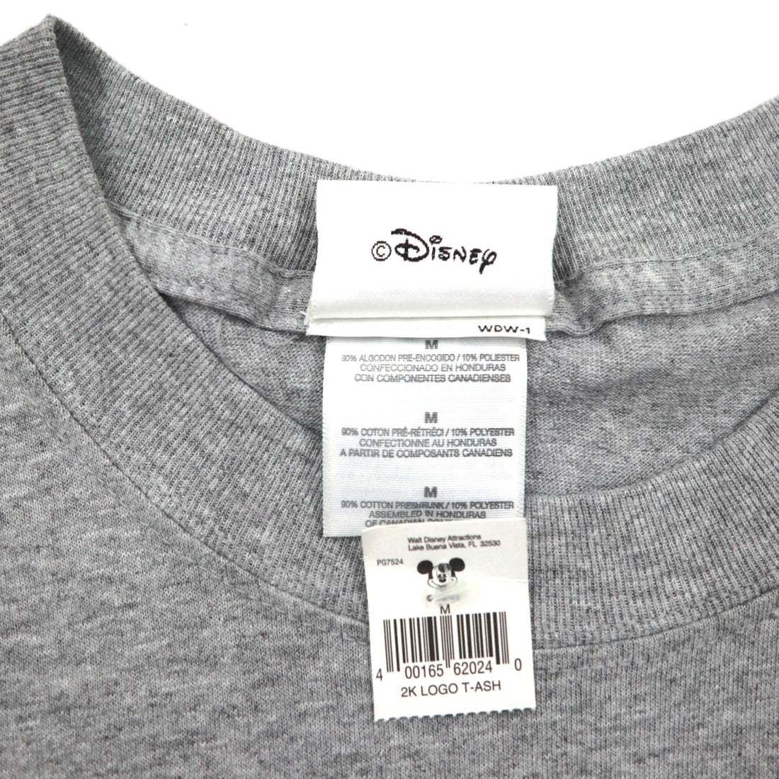 Walt Disney World 00年代 ディズニー ミッキーマウス 2000 ミレニアム Tシャツ M グレー 未使用品