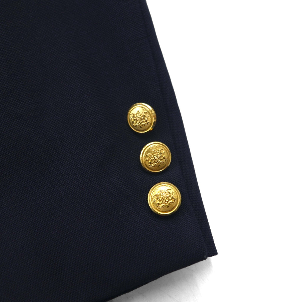 80s USA UNION MADE Vintage Navy Blazer Joshua Trent 80s USA Made 2B Tailored Jacket Size L Union Made ACTWU Tag Gold Buttons Navy Blazer