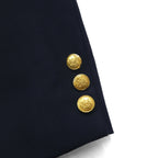 80s USA UNION MADE Vintage Navy Blazer Joshua Trent 80s USA Made 2B Tailored Jacket Size L Union Made ACTWU Tag Gold Buttons Navy Blazer